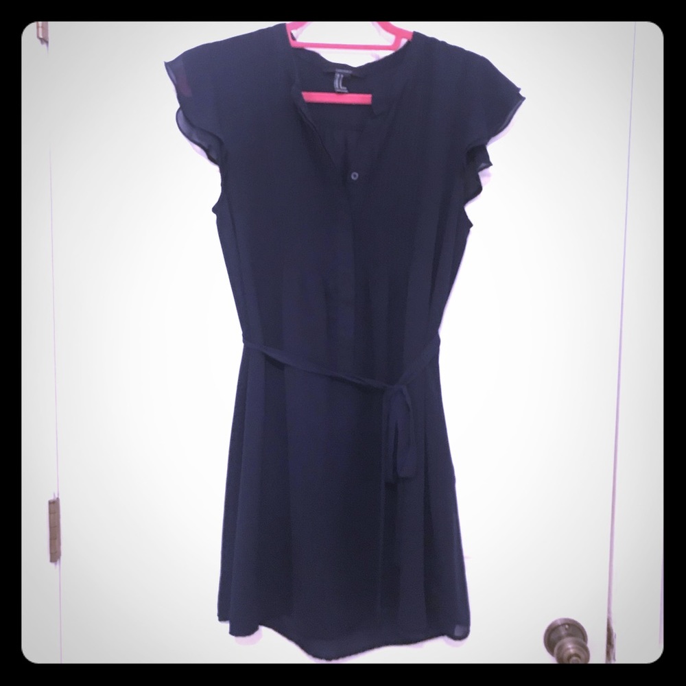 Navy blue mini dress